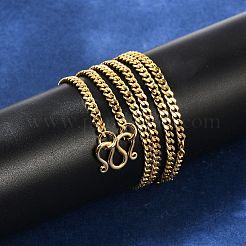Brass Curb Chain Necklaces&nbsp;KK-F891-20G