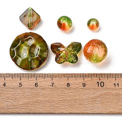 Two Tone Transparent Acrylic Beads&nbsp;OACR-Z041-13
