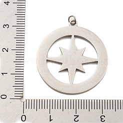 304 Stainless Steel Pendants&nbsp;STAS-O003-11P