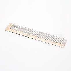 ステンレス鋼ダイヤモンド描画定規ドットドリルツール  520つの空白グリッド  ステンレス鋼色  20.1x3.9x0.03cm&nbsp;TOOL-WH0121-12