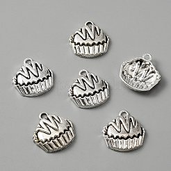 合金のチベット風チャーム  ケーキ  アンティークシルバー  20x19x4mm  穴：2mm&nbsp;LS-FIND-CJC0004-21AS