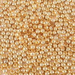 ラックメッキ真鍮製ビーズ  長持ちメッキ  ラウンド  14KGP本金メッキ  2mm  穴：0.8mm  600pc&nbsp;KK-TA0001-88G-01