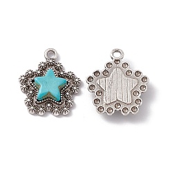 Synthetic Turquoise Pendants&nbsp;PALLOY-D013-16AS
