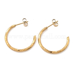304 Stainless Steel C-Shaped Stud Earrings&nbsp;EJEW-R017-04G-02