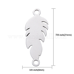 Non-Tarnish 201 Stainless Steel Stamping Blank Links Connectors&nbsp;STAS-T046-JA346-1