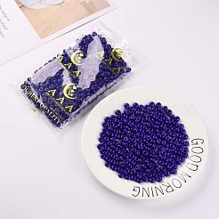 Opaque Colours Glass Round Beads&nbsp;SEED-S045-002A-A03