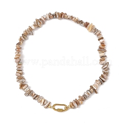 Natural Freshwater Shell Chip Beaded Necklaces&nbsp;NJEW-JN06412