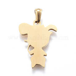 Ion Plating(IP) 304 Stainless Steel Pendants&nbsp;STAS-K162-026G