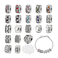 Alloy European Style Clasps&nbsp;PDLC-PH0001-01