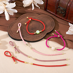 4Pcs 4 Colors Braided Nylon Cord Bracelet Making&nbsp;MAK-TA0001-26A