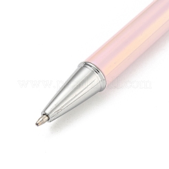 UVメッキプラスチックボールペン  ビーズペン  ジュエリービーズ付きDIYパーソナライズペン用  ピンク  152x11mm&nbsp;AJEW-C038-02B