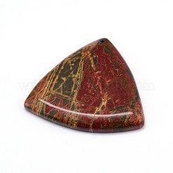 天然多色碧玉/ピカソストーン/ピカソ碧玉ペンダント  混合図形  30~61x22~52x5~7mm  穴：1.5~2mm&nbsp;G-J307-12