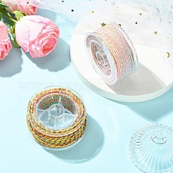 2 Rolls 2 Colors Braided Nylon Chinese Knot Cord&nbsp;WCOR-CJ0001-01