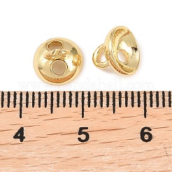 Brass Bead Cap Pendant Bails&nbsp;KK-Z146-26G