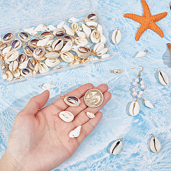 100Pcs 4 Style Natural Shell Pendant&nbsp;PALLOY-NB00011