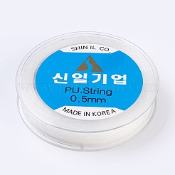 韓国製弾性水晶の線  ジュエリー作りのための  透明  0.5mm  約98.42ヤード（90m）/ロール&nbsp;EW-F008-0.5mm