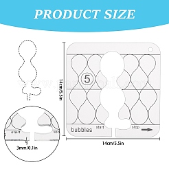 Transparent Acrylic Sewing Template&nbsp;DIY-GF0002-84