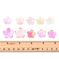 200Pcs 10 Styles Mixed Styles Acrylic Bead Caps&nbsp;OACR-FS0002-51B