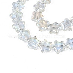 Electroplate Glass Beads Strand&nbsp;EGLA-S188-17-B04