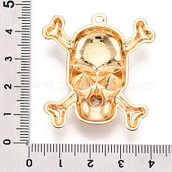 Rack Plating Alloy Rhinestone Pendants&nbsp;PALLOY-N176-108B-G