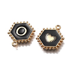 Alloy Black Enamel Pendants&nbsp;ENAM-K075-03B-G