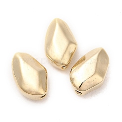 ラックメッキ真鍮製ビーズ  カドミウムフリー＆鉛フリー  ナゲット  24KGP本金メッキ  10.5x7x4.5mm  穴：1.2mm&nbsp;KK-M250-13G