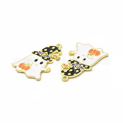 Rack Plating Alloy Enamel Pendants&nbsp;FIND-G054-14LG-02