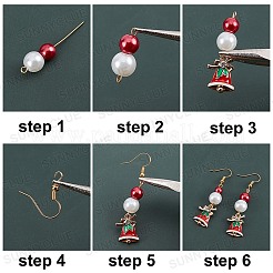 DIY Christmas Dangle Earrings Making Kit&nbsp;DIY-SC0019-52