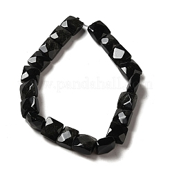 Natural Obsidian Beads Strands&nbsp;G-C109-A02-01