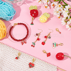 Red Series Stitch Markers&nbsp;HJEW-AB00196
