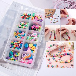 250Pcs 10 Style Handmade Polymer Clay Beads&nbsp;CLAY-SZ0001-53