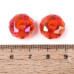 Transparent Acrylic European Beads&nbsp;OACR-E033-25H