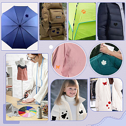 刺繍糸アイロン接着/縫い付けパッチ18個  ホットメルト接着剤  布のアップリケ  長方形  ミックスカラー  110x62x1mm&nbsp;PATC-WH0023-91