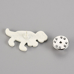 Spray Painted Alloy Brooches&nbsp;JEWB-S011-133-RS