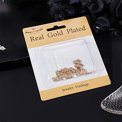 5 Sets Brass Cord Ends&nbsp;KK-BBC0009-28