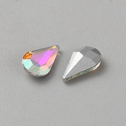 Glass Rhinestone Cabochons&nbsp;GLAA-WH0042-30D