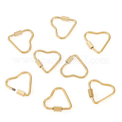 8Pcs 2 Styles 304 Stainless Steel Screw Carabiner Lock Charms&nbsp;STAS-TA0005-51