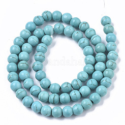 Synthetic Turquoise Beads Strands&nbsp;TURQ-S192-6mm-2