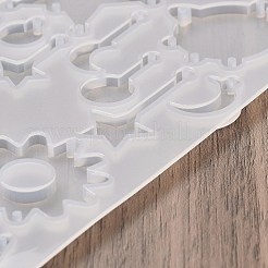 イヤリングペンダント DIY シリコン型  レジン型  UVレジン用  エポキシ樹脂工芸品作り  蝶  120x132x4mm  内径：7.5~31.5x6~36mm  穴：1.5mm&nbsp;DIY-Q033-07B