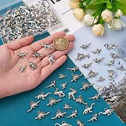 120Pcs 6 Style Tibetan Style Alloy Pendants&nbsp;TIBE-SZ0001-07