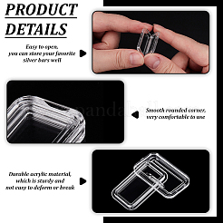 Acrylic Packing Boxes with Lids for Gold Bar&nbsp;CON-WH0085-142