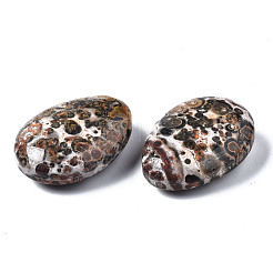 天然ヒョウ肌ジャスパーペンダント  ティアドロップ  25x18x8~9mm  穴：1.6mm&nbsp;G-N0326-74C