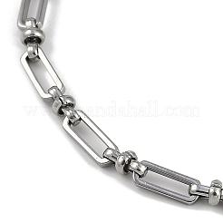304 Stainless Steel Oval Link Bracelets for Men Women&nbsp;BJEW-G725-07P