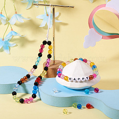 14 Colors Transparent Acrylic Beads&nbsp;TACR-TA0001-45