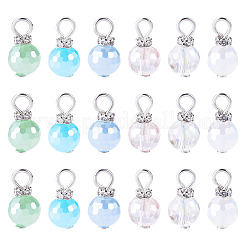 25Pcs Glass Pendants&nbsp;PALLOY-TAC0311