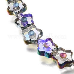 Electroplated Transparent Glass Beads Strands&nbsp;GL-CBA98F0-09C