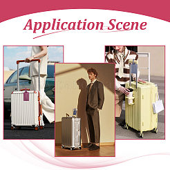 4Pcs 4 Colors Rectangle PU Leather Luggage Tag&nbsp;AJEW-ME0002-84