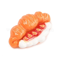 オペーク樹脂カボション  模造食品  クロワッサン  16x24x8.5mm&nbsp;CRES-Z013-01F
