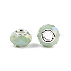 Imitation Jade Glass European Beads&nbsp;GPDL-N004-B14mm-A02