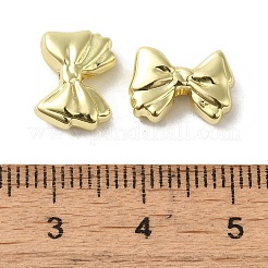 めっき合金ビーズラック  カドミウムフリー＆ニッケルフリー＆鉛フリー  蝶結び  ゴールドカラー  8.5x12x4mm  穴：1.8mm&nbsp;PALLOY-P304-15G